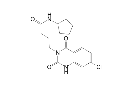 4-(7-chloro-2,4-dioxo-1,4-dihydro-3(2H)-quinazolinyl)-N-cyclopentylbutanamide