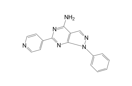 4-amino-1-phenyl-6-(4-pyridyl)-1H-pyrazolo[3,4-d]pyrimidine