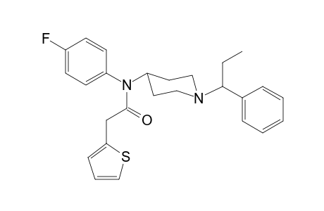 N-4-Fluorophenyl-2-(thiophen-2-yl)-N-[1-(1-phenylpropyl)piperidin-4-yl]acetamide