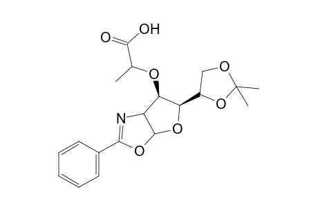 2-{[5-(2,2-dimethyl-1,3-dioxolan-4-yl)-3a,5,6,6a-tetrahydro-2-phenylfuro[3,2-d]oxazol-6-yl]oxy}propionic acid, isomer