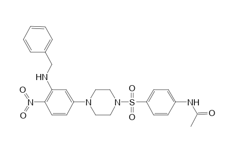 N-[4-[4-[3-(benzylamino)-4-nitro-phenyl]piperazin-1-yl]sulfonylphenyl]acetamide