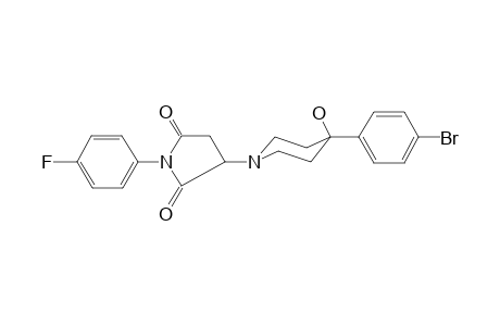 3-[4-(4-Bromophenyl)-4-hydroxy-1-piperidinyl]-1-(4-fluorophenyl)pyrrolidine-2,5-dione