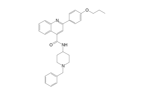 N-(1-benzyl-4-piperidinyl)-2-(4-propoxyphenyl)-4-quinolinecarboxamide