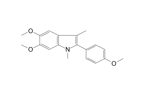 1H-Indole, 1,3-dimethyl-5,6-dimethoxy-2-(4-methoxyphenyl)-
