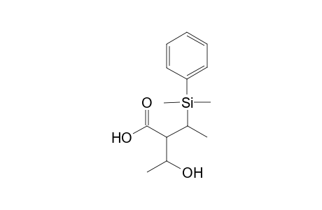 (2RS,3SR)-3-[Dimethyl(phenyl)silyl]-2-[1'(RS)-hydroxyethyl]butanoic acid