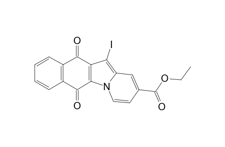 12-Iodo-2-ethoxycarbonylnaphtho[2,3-b]indolizine-6,11-dione
