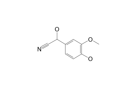 3-Methoxy-4-hydroxy mandelonitrile