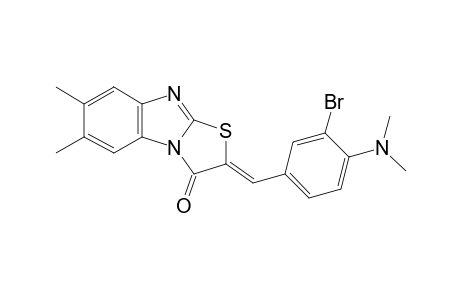 thiazolo[3,2-a]benzimidazol-3(2H)-one, 2-[[3-bromo-4-(dimethylamino)phenyl]methylene]-6,7-dimethyl-, (2Z)-