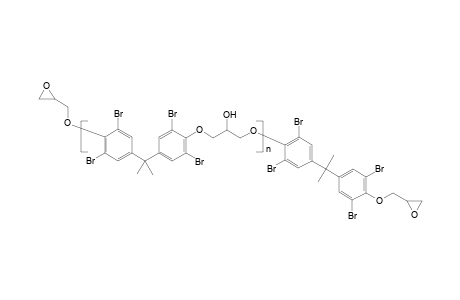 Epoxy resin based on tetrabromobisphenol a