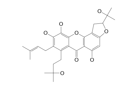 1,5,6-TRIHYDROXY-7-(3-METHYL-2-BUTENYL)-8-(3-HYDROXY-3-METHYLBUTYL)-5'-(1-HYDROXY-1-METHYLETHYL)-4',5'-DIHYDROFURANO-(2',3':3,4)-XANTHONE