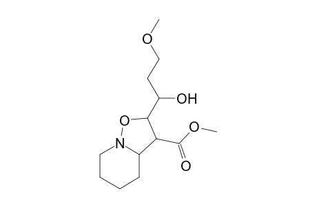 Methyl (2RS,3RS,3aRS)-2-[(1RS)-1-hydroxy-3-methoxypropyl]hexahydro-2H-isoxazolo[2,3-a]pyridine-3-carboxylate