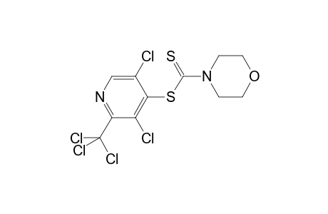 1-Morpholinedithiocarboxylic acid, 3,5-dichloro-2-trichloromethylpyrid-4-yl ester