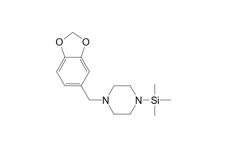 1-(3,4-Methylenedioxybenzyl)piperazine TMS