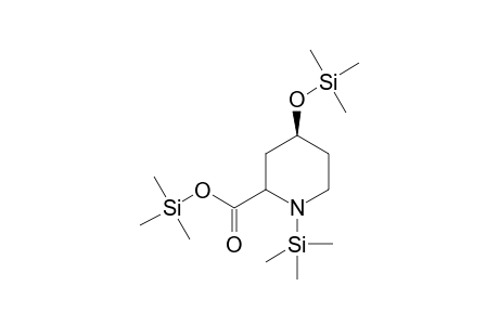 (2R,4R)-4-Hydroxypiperidine-2-carboxylicacid 3TMS