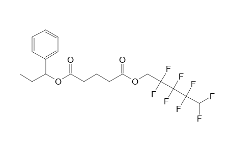 Glutaric acid, 2,2,3,3,4,4,5,5-octafluoropentyl 1-phenylpropyl ester