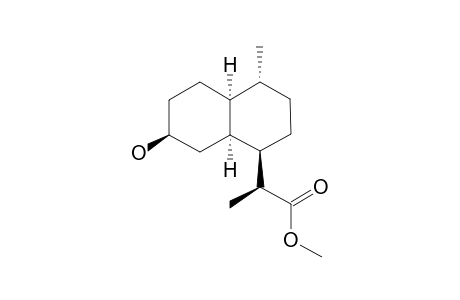 (2S)-2-[(1R,4R,4aS,7S,8aS)-7-hydroxy-4-methyl-decalin-1-yl]propionic acid methyl ester