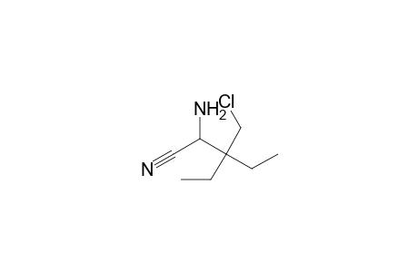 2-amino-3-(chloromethyl)-3-ethyl-valeronitrile