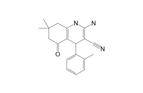 2-Amino-5-keto-7,7-dimethyl-4-(o-tolyl)-1,4,6,8-tetrahydroquinoline-3-carbonitrile