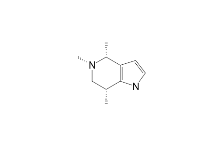 CIS-NH-4,5,6,7-TETRAHYDRO-4,5,7-TRIMETHYLPYRROLO-[3.2-C]-PYRIDINE