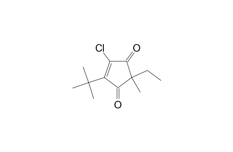 4-tert-Butyl-5-chloro-2-ethyl-2-methylcyclopent-4-ene-1,3-dione