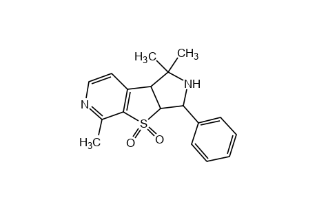 3-phenyl-2,3,3a,8b-tetrahydro-1,1,5-trimethyl-1H-pyrrolo[3',4',4,5]thieno[2,3-c]pyridine,4,4-dioxide