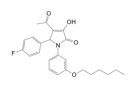 3-Acetyl-2-(4-fluorophenyl)-1-(3-hexoxyphenyl)-4-hydroxy-2H-pyrrol-5-one