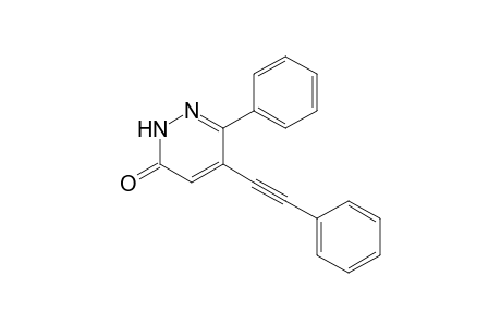 3-phenyl-4-(2-phenylethynyl)-1H-pyridazin-6-one