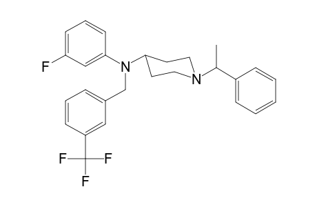 N-3-fluorophenyl-N-[3-(trifluoromethyl)benzyl]-1-(1-phenylethyl)piperidin-4-amine