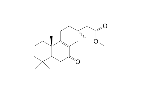 1-Naphthalenepentanoic acid, 3,4,4A,5,6,7,8,8A-octahydro-.beta.,2,5,5,8A-pentamethyl-3-oxo-, (8as)-, methyl ester