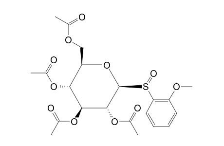 1-deoxy-1-[(o-methoxyphenyl)sulfinyl]-beta-D-glucopyranose, tetraacetate