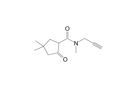 2-keto-N,4,4-trimethyl-N-propargyl-cyclopentanecarboxamide