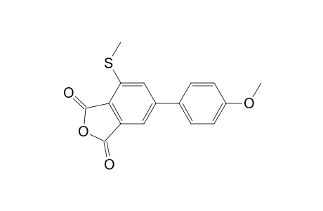 1,3-Isobenzofurandione, 6-(4-methoxyphenyl)-4-(methylthio)-