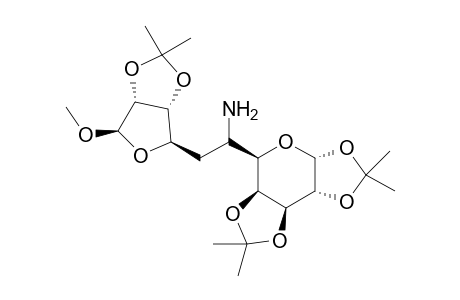 Methyl (1,2:3,4:9,10-tri-o-isopropylidene-6-amino-6,7-dideoxy-L-glycero-L-manno-.alpha.,D-galacto-undecodialdo-1,5-pyranoside)-11,8-.beta.-furanoside