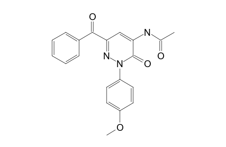 Pyridazine-3(2H)-one, 4-acetylamino-6-benzoyl-2-(4-methoxyphenyl)-