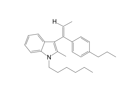 1-Hexyl-2-methyl-3-(1-(4-propylphenyl)-1-propen-1-yl)1H-indole II