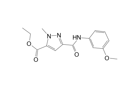 ethyl 3-[(3-methoxyanilino)carbonyl]-1-methyl-1H-pyrazole-5-carboxylate