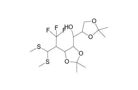 1,2-DIDEOXY-3,4:6,7-DI-O-ISOPROPYLIDENE-1,1-BIS-(METHYLSULFANYL)-2-C-(TRIFLUOROMETHYL)-D-GLYCERO-D-GALACTO-HEPTITOL