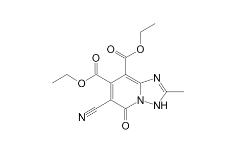 Diethyl 6-cyano-1(3),5-diamino-2-methyl-5-oxo[1,2,4]triazolo[1,5-a]pyridone-7,8-dicarboxylate