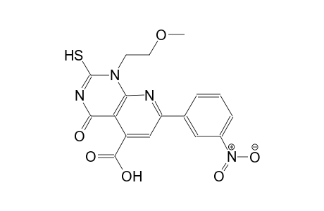 pyrido[2,3-d]pyrimidine-5-carboxylic acid, 1,4-dihydro-2-mercapto-1-(2-methoxyethyl)-7-(3-nitrophenyl)-4-oxo-