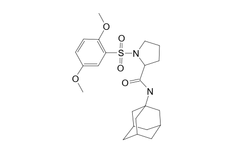 2-Pyrrolidinecarboxamide, 1-[(2,5-dimethoxyphenyl)sulfonyl]-N-tricyclo[3.3.1.1(3,7)]dec-1-yl-