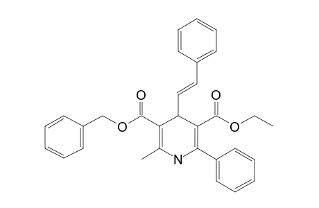 1,4-Dihydropyridine, 5-benzyloxycarbonyl-3-ethoxycarbonyl-6-methyl-4-(2-phenylethenyl)-