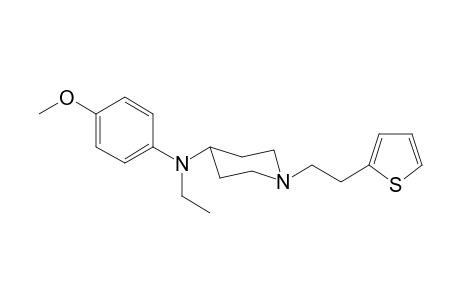 N-Ethyl-N-(4-methoxyphenyl)-1-[(2-thiophen-2-yl)ethyl]-piperidin-4-amine