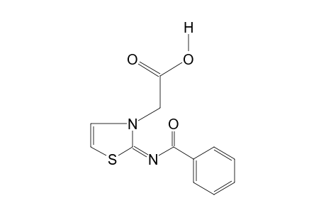 2-(benzoylimino)-4-thiazoline-3-acetic acid