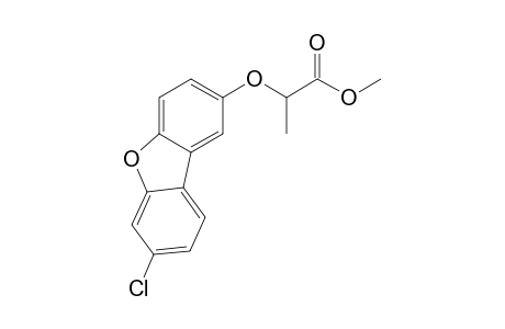 Propanoic acid, 2-[(7-chloro-2-dibenzofuranyl)oxy]-, methyl ester