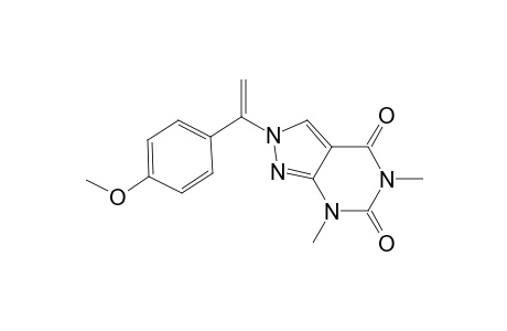 5,7-DIMETHYL-2-PARA-METHOXYBENZYLVINYL-PYRAZOLO-[3,4-D]-PYRIMIDINE-4,6(5H,7H)-DIONE