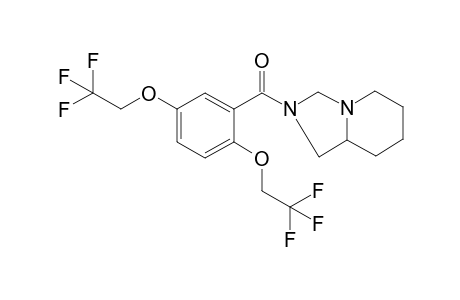 8-[2',5'-bis(2,2,2-trifluoroethoxy)benzoyl]-1,8-diazabicyclo[4.3.0] nonane / flecainide-(M+12)-artifact