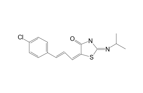 2-Isopropylimino-5-[p-chlorocinnamylidene]thiazolidine-4-thiazolidinone