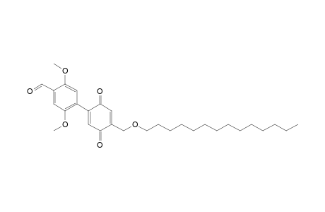 2,5-Dimethoxy-4-{2,5-dioxo-4-[(tetradecyloxy)methyl]cyclohexa-3,6-dienyl}benzaldehyde