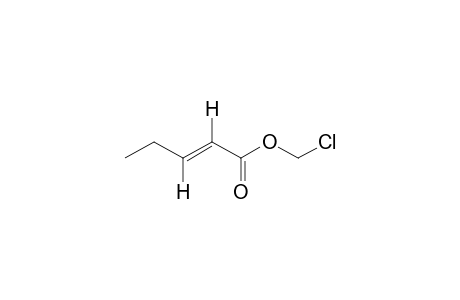 trans-2-pentenoic acid, chloromethyl ester