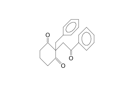 2-BENZYL-2-ACETOPHENYL-CYCLOHEXA-1,3-DIONE